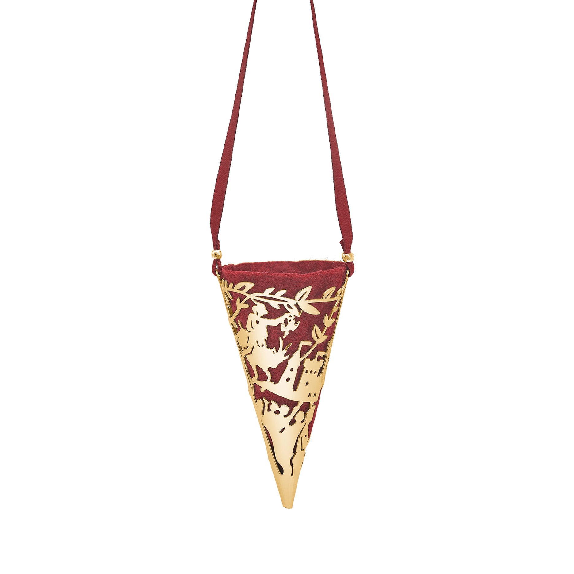 Kræmmerhus mini Klods Hans forgyldt